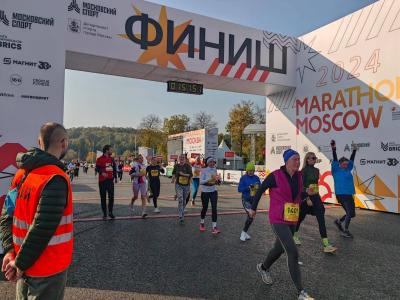 Cопровождение Московского марафона на 10 и 42,2 километра